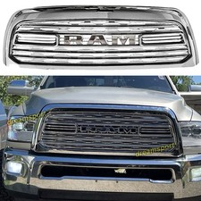Front Grille For 2010-2018 Dodge Ram 2500 Ltd Style Bumper Grill Wletter Chrome Front Grille For 2010-2018 Dodge Ram 2500 Ltd Style Bumper Grill Wletter Chrome