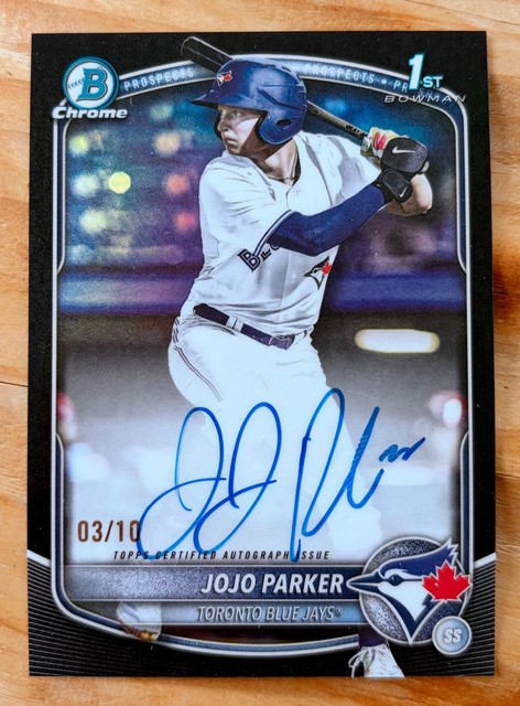 2025 Bowman Draft Chrome JoJo Parker BLACK REFRACTOR Auto /10