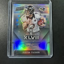2021 Panini Contenders Optic 2020 Super Bowl Auto Justin Tucker #SBXLVII-JT