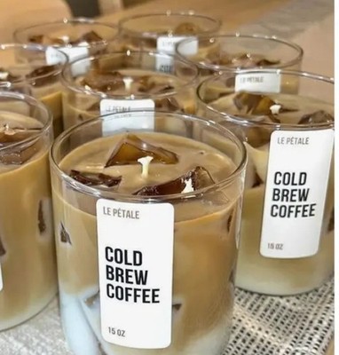 Coffe Ice Latte Scented Candle,  Decorative Candle,  Luxury Candle, Set Of 2