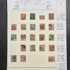 Great Britain Vintage Stamp Collection - Starting at 4% - CV $2,028 - Lot #10490