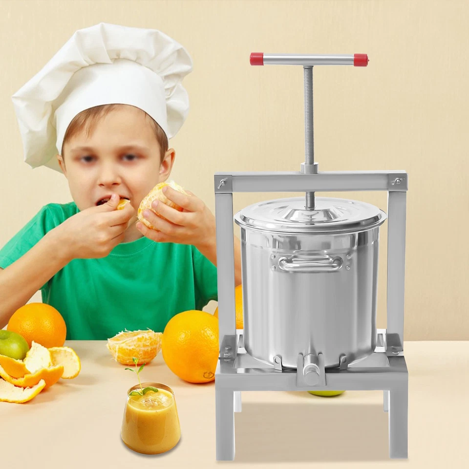 Espremedor de uvas triturador de uvas prensa de sidra vinho frutas 2,6 gal - Imagem 2 de 4