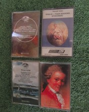 Lot of 4 Cassettes-Vivaldi, Mozart, Wagner, Ravel