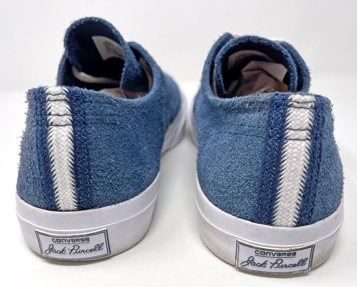 Converse Jack Purcell Blue Suede Leather Low Top Sneakers 149940C