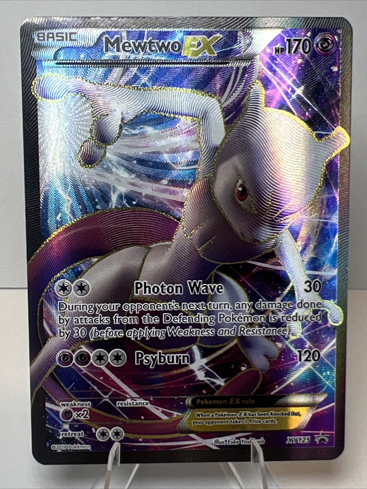 MP- Mewtwo EX XY125 Holofoil AUTHENTIC Pokemon Card