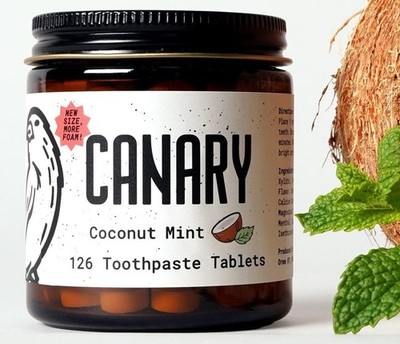 Canary Nano Toothpaste Tablets 126ct | Fluoride Free | Pick Flavor