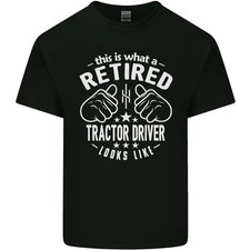 Camiseta de algodón ligero A Retired Tractor Driver parece para hombre