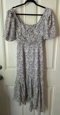 ASTR The Label Purple Floral Pattern Cottage Core Size Small