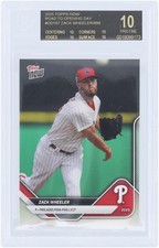 Zack Wheeler Phillies 2025 Topps Opening Day Black Label #OD-187 BGS 10 Card