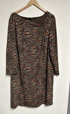 Talbot’s Women’s 1X Vintage Long Sleeve Dress Asymmetrical Neckline Zipper Lined