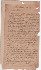 Historic 1690 Colonial FORT STEDMAN, New York Letter - Uprising Against British!