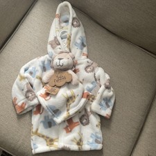 Baby Essentials 0-9m Baby Boys Long Length Long Sleeve Robe