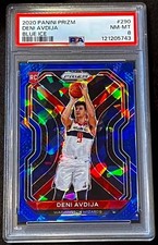 2020-21 Panini Prizm Deni Avdija Blue Ice Prizm #290 Blazers PSA 8 NM-MINT /125