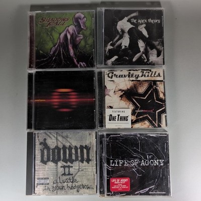 Y2K Metal CD Lot of 6 Shadows Fall Down Apex Theory Gravity Kills Life Of Agony
