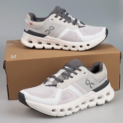 On Cloudrunner 2 Sneakers in Frost/White Women's Running Shoes Size 6-9.5