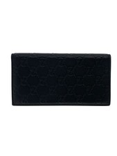 GUCCI Long Wallet Leather BLK All Over Pattern Men s 224183 0959 From Japan