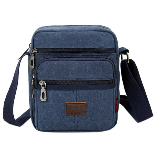 Neu Herren Schultertasche Tragbar Handtasche Reißverschluss Reißverschluss Mehrlagig Umhängetaschen - Bild 13 von 19