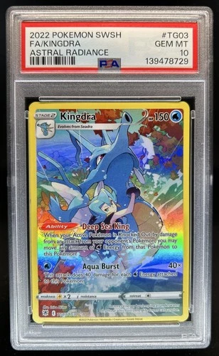 2022 Pokemon SWSH Astral Radiance Kingdra Trainer Gallery #TG03/TG30 PSA 10