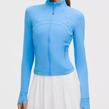 FAST SHIP LULULEMON Define Cropped Jacket Nulu Ocean Wave USPS NWT