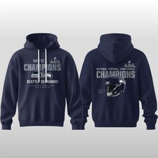 2026 Seahawks NFC Champions Super Bowl Hoodie Size S-5XL