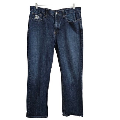 Cinch Jeans Mens 38x32 Dark Blue MB98034002 Straight Leg Denim Western Workwear