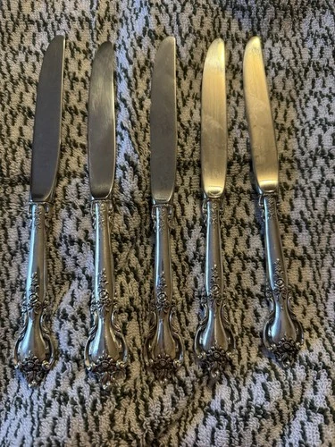 5- Alexandra by Lunt Sterling Silver Regular Knife Modern 9" Flatware