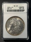 1890 O Morgan Silver Dollar ANACS MS63 VAM-10 Comet Hot 50