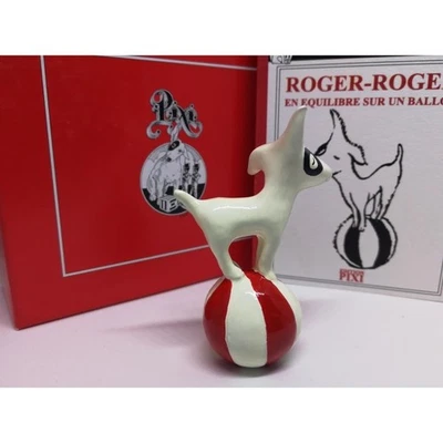 Figurine Roger-roger sur un ballon hommage a tintin Pixi 5121 - Photo 1/3