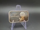 Queen of Watergate 999 Silver 1 oz Art Bar medal Ingot Martha Mitchell