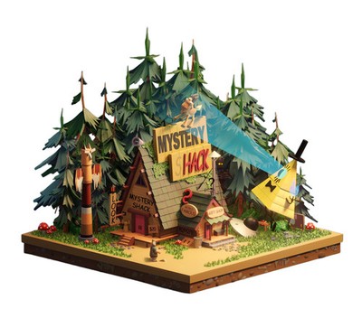 The Mystery Shack from Gravity Falls Vinyl Car Decal Sticker 7'' Weatherproof