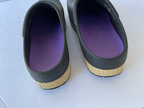 Scarpe zoccoli donna Dansko Kane mules taglia EU 40 9,5-10 gomma nera - Foto 8 di 8