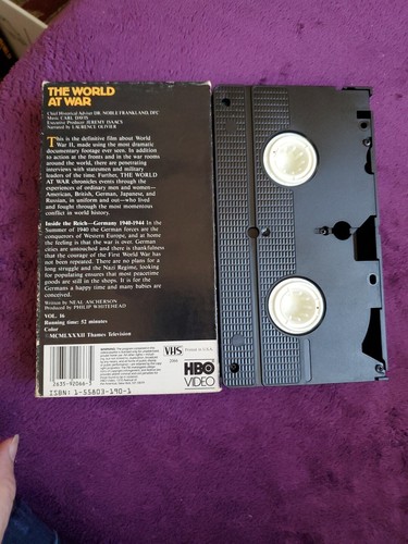 World at War-Volume 16: Inside the Reich-Germany 1940-1944 (VHS, 1995) Preowned - Imagen 8 de 12