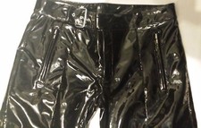 Lackhose BondageHose Damen schwarz Größe 30 S Gothic Party Festival