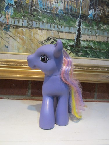 My Little Pony Viola 7-3/4" Alto con Criniera e Coda Viola Rosa Giallo Spazzolabile - Foto 12 di 13