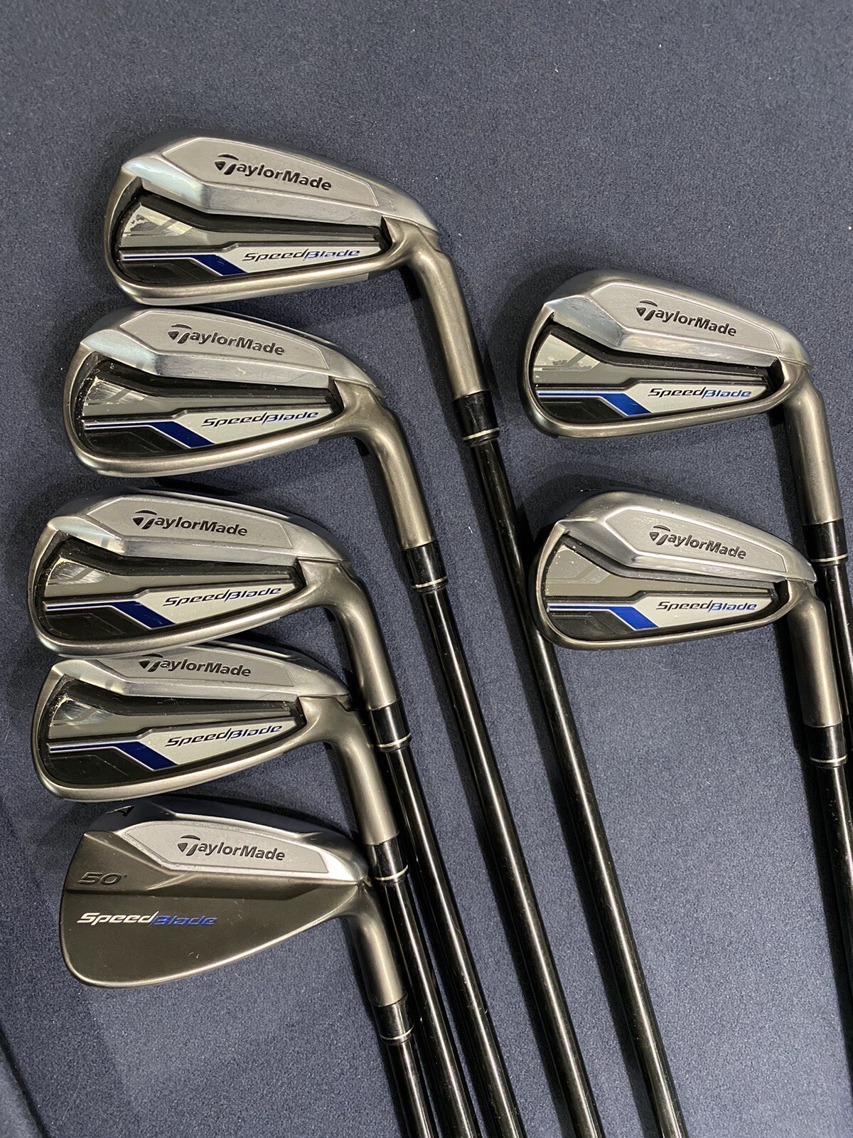 Taylormade Speedblade Iron Set 4,5,7,8,9,PW,AW S Flex Velox T Graphite