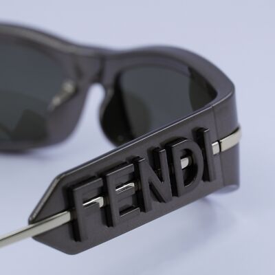 New Fendi FE40120I 45E Shiny Brown/Brown 57-17-130  display picture 3