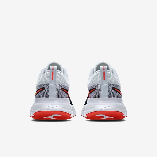 Nike React Infinity Run Flyknit 2 UK 6.5 EUR 40.5 White Black Cirmson DC6757 017 - Picture 5 of 6