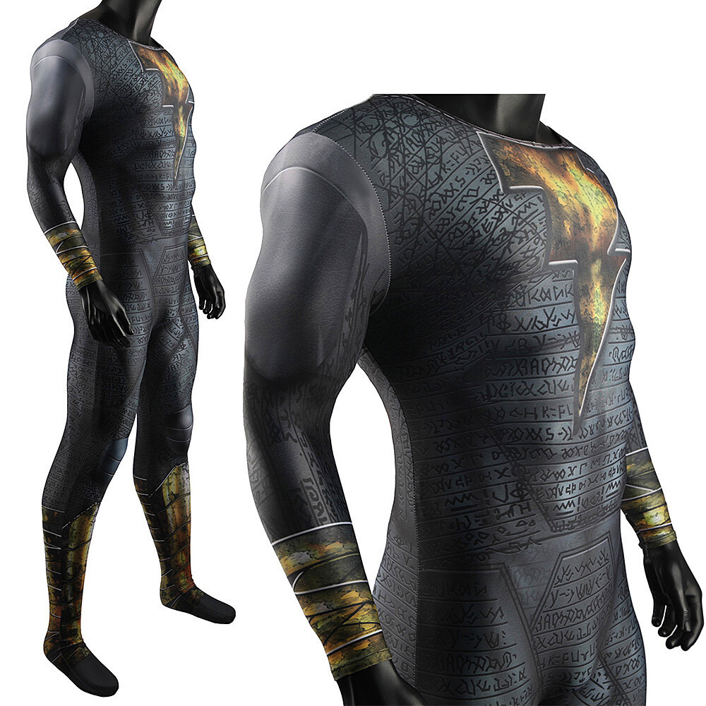 Black Muscle Jumpsuit Comic Bodysuit Cosplay Costume 3D Black Muscle Jumpsuit Comic Bodysuit Cosplay Costume 3D