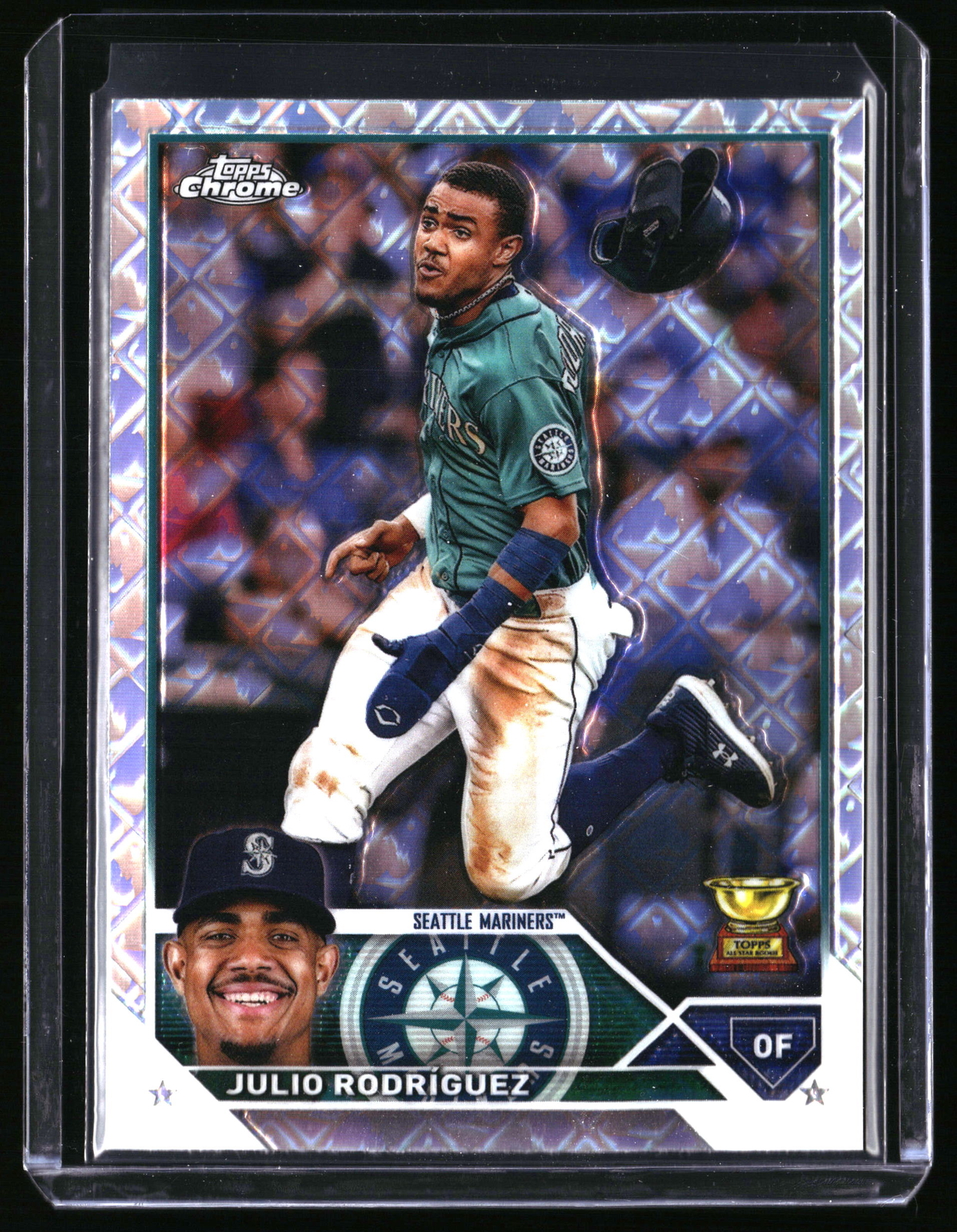 2023 Topps Chrome Julio Rodríguez Logofractor Rookie Cup