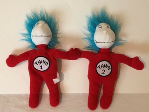 thing 1 and thing 2 stuffed animals