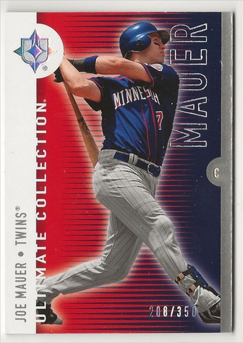 2008 Upper Deck Ultimate Collection Joe Mauer Minnesota Twins 89 - Picture 1 of 2
