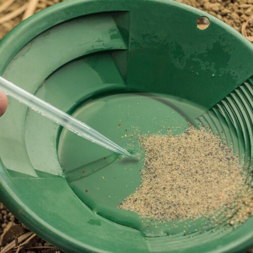 ASR Outdoor Gold Rush Gold Prospecting Pan Kit with Glass Vials Pocket Scale 7pc - Picture 7 of 8