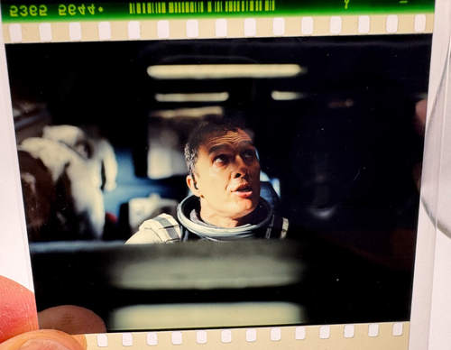 Interstellar 70 mm IMAX Film Cell / Cooper Close-Up in tuta NASA a bordo nave