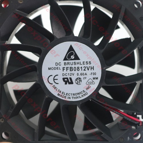 1 STCK. Delta 8CM 8025 FFB0812VH 12 V 0,60 A Dual Kugel heftiger Kühllüfter Neu - Bild 3 von 5