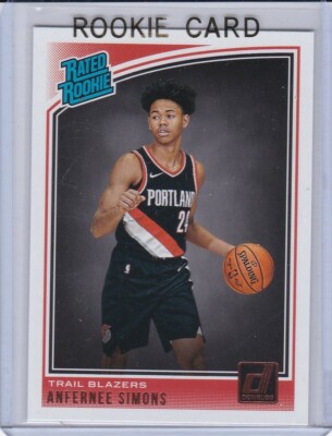 ANFERNEE SIMONS ROOKIE CARD Donruss RATED RC Portland Trail Blazers  Basketball | eBay