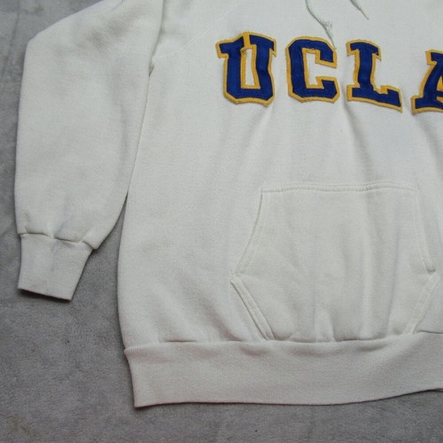 UCLA Hoodie Youth Large White Pullover Pocket Fleece Lightweight Sweatshirt Hike - Picture 4 of 9