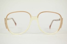 Vintage Atrio 238 54 16 125 White-Brown Oval Glasses Frame NOS