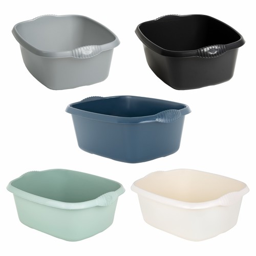 32 & 39cm Plastic 5 Colour Washing Up Sink Bowl Strong Durable Caravan Basin Tub - Picture 18 of 29