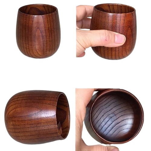 Whiskey Cup Wooden Whiskey Drinking Glass 2X Rustic Vintage Cool - Picture 6 of 12