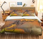 3D Golden Abstract A008 Bed Pillowcases Quilt Duvet Cover Euphoric Pouring Zoe